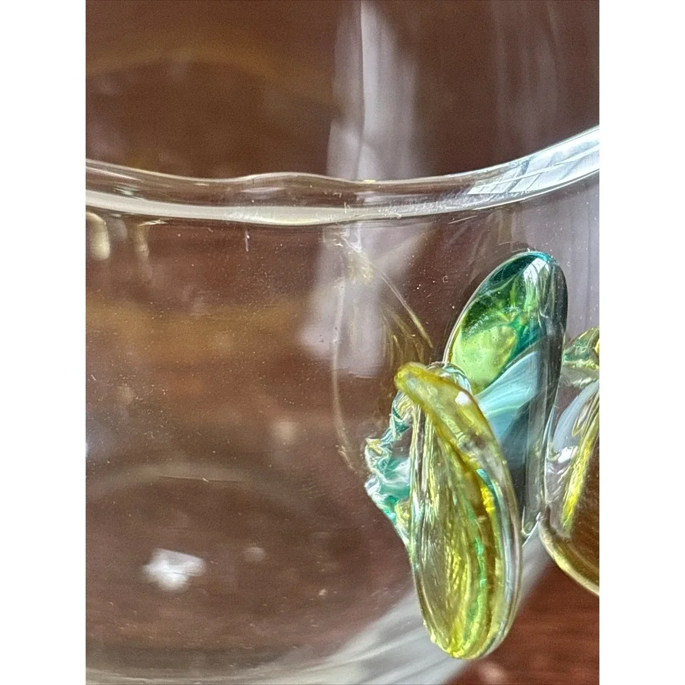 Princess House Butterfly Glass Votive Holder‎